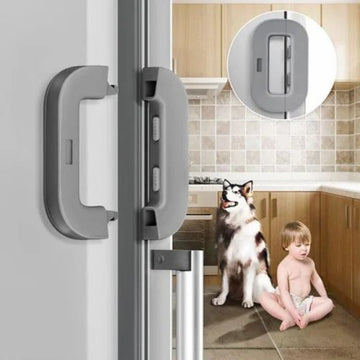 Premium Fridge Lock | Strong Adhesive Child Safety Refrigerator Door Lock | Double Press Unlock Baby Safety Lock for Fridge & Food Protection