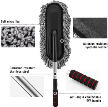 Microfiber Car Duster Expandable Wet & Dry Cleaning Brush